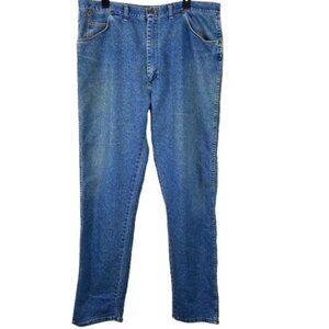 VTG 90s Wrangler Rugged Wear Made in USA Straight Leg Jeans Sz 40x36 Americana